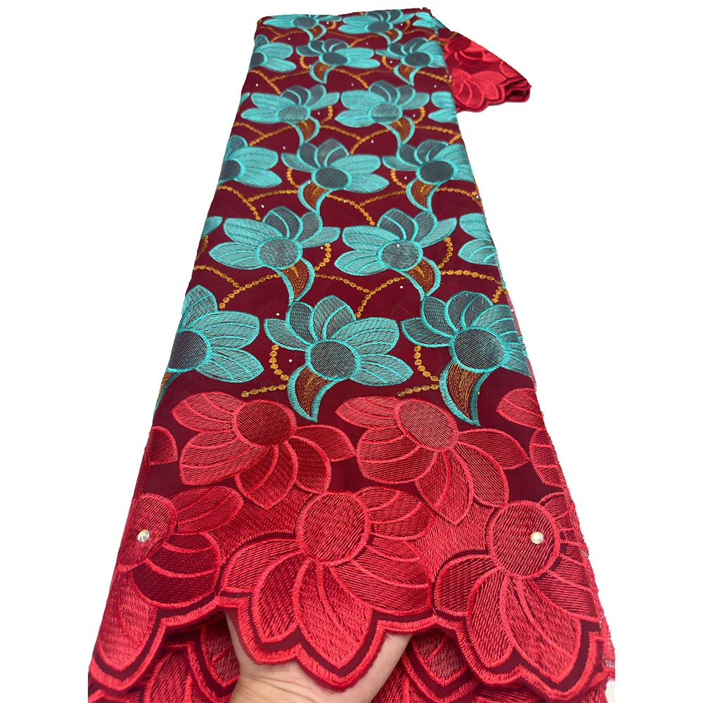 African Cotton Lace Fabric for Women Dresses Sewing