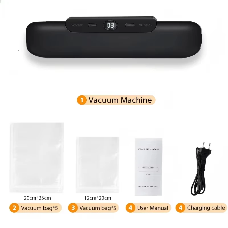 Household Vacuum Sealing Machine Small Food Preservation Fresh-Keeping Compression Sealing Machine Plastic Sealing Machine New 6