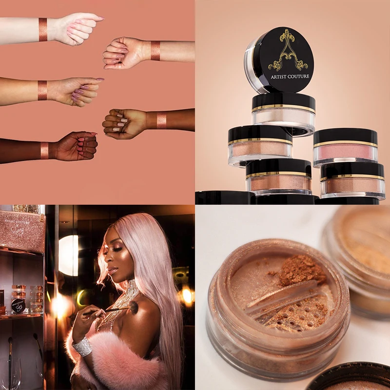 Diamond Glow Powder Glitter Shimmering Loose Powder Makeup Highlighter Powder Illuminati 20 Color Full Size 4.5g For All Skin 3