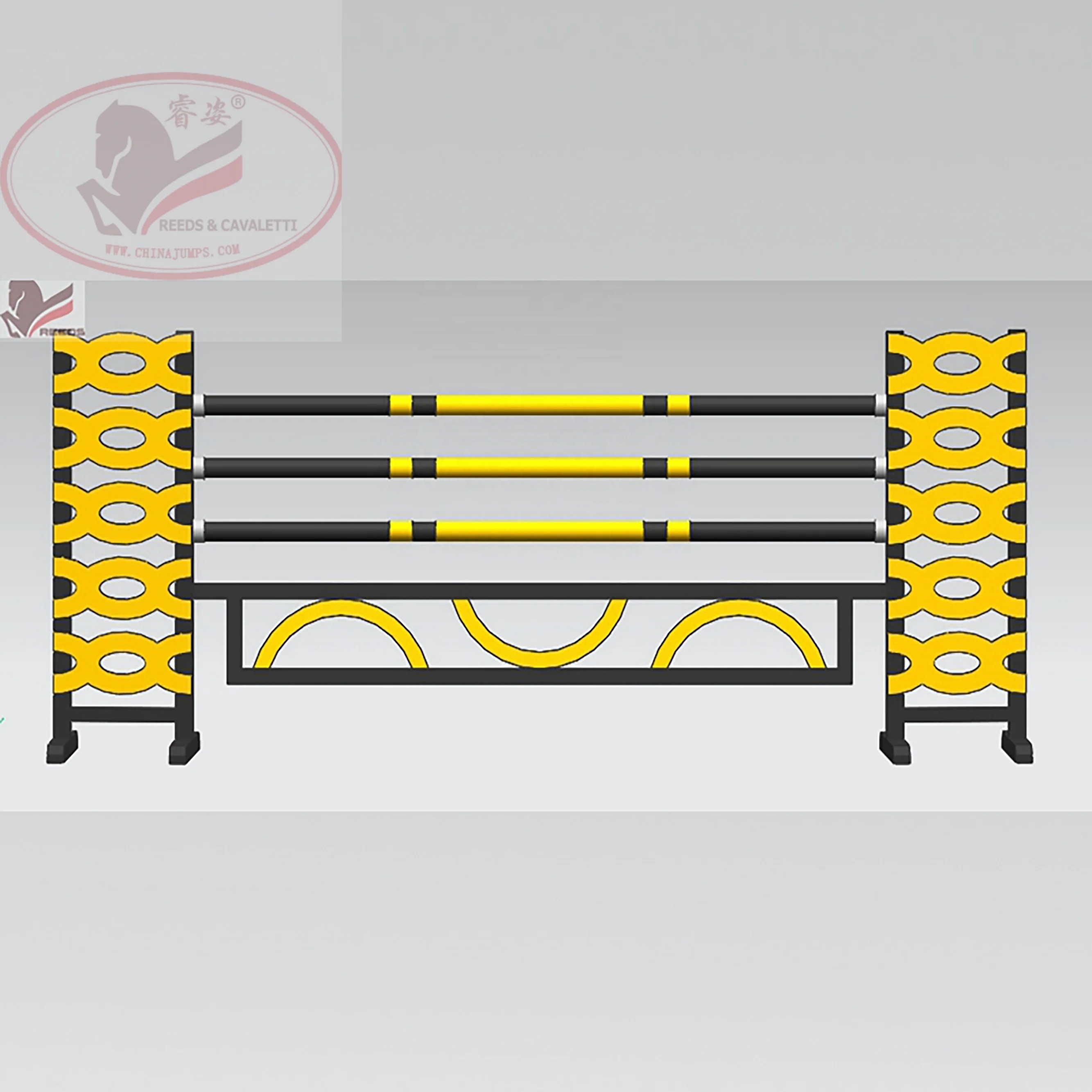 Horse Show Jumps Sponsor Jumps Customized Shape Equestrians Products Oxer-jumps Horse Show