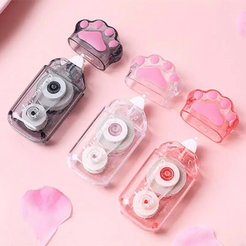 A9BD Cat Paw Correction Tape Stationery Corrector Student Altered Tapes