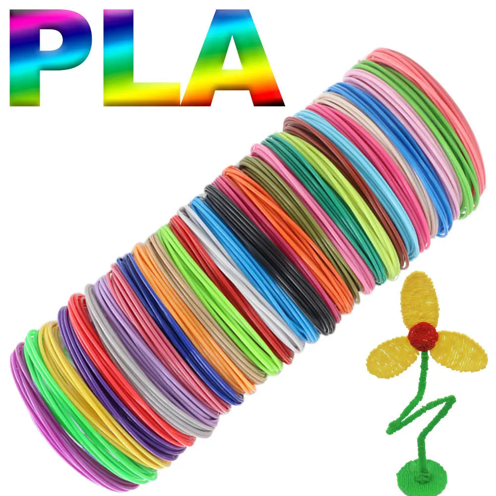 PLA Filament for 3D Printing Pen Colorful Smokeless and Odorless 1.75mm 20 Color Children's Birthday Christmas Gift 3d Printing Pen 3d Printing Pen Filament