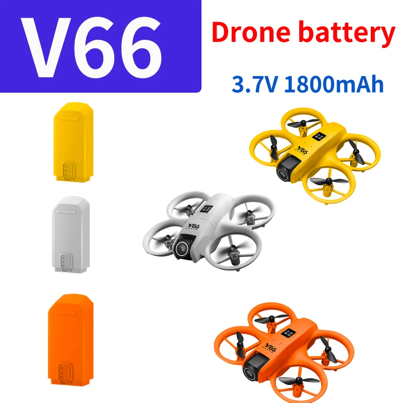 V66 Mini Drone Battery Original 3.7V 1800mAh Battery For V66 Drone ...