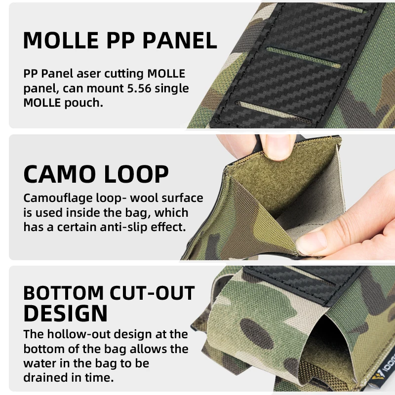 IDOGEAR Pochettes pour Chargeur de Pistolet Mag Pouch Softshell Porte-chargeur Universel Réglable 9mm .40S&W .45 ACP avec clips ceinture et MOLLE (Coyote Brown