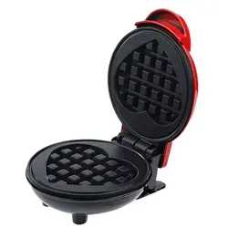 Compact Love Heart Waffle Maker - Electric Bubble Egg Cake Oven Breakfast Appliance (220V EU Plug) - EU (EU 220V Heart shaped)