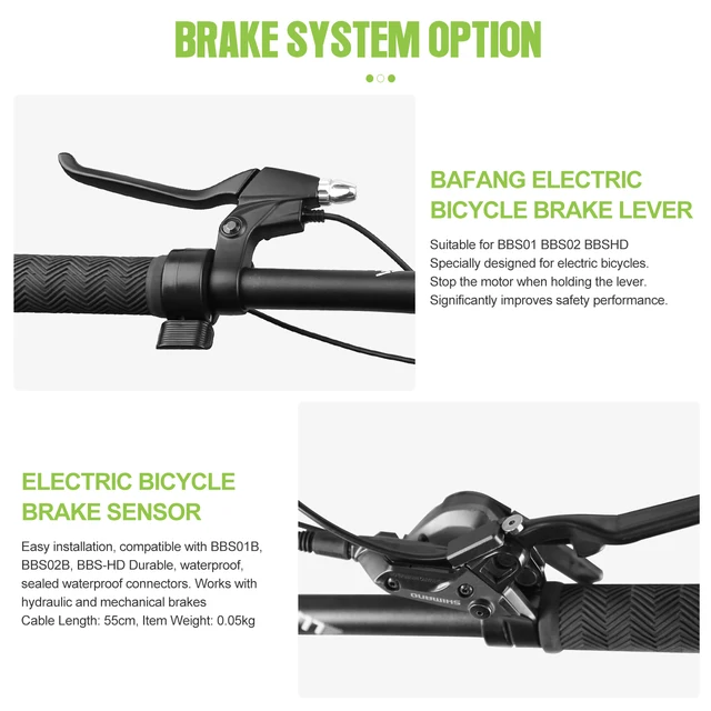 Bike Brake Cable Ebike Hydraulic Brake Sensor, Power Cutting