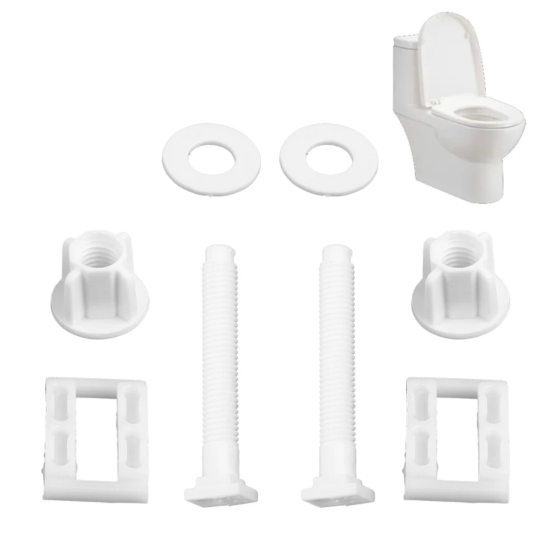 Universal Toilet Lid Screw 2 Pcs Toilet Seat Fixing Screwbolts Expansion Screw Kit Connector Nuts Accessories