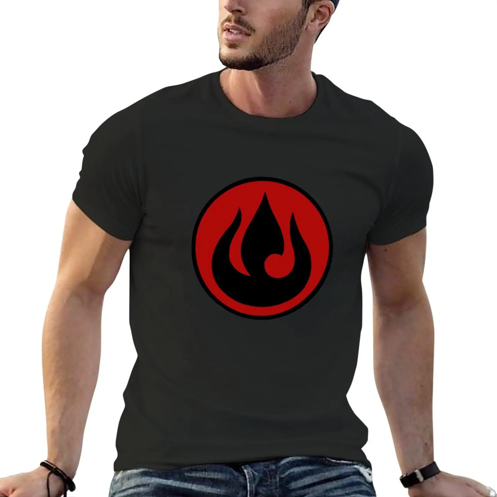 

Fire Nation T-Shirt anime clothes blacks quick-drying funny t shirts for men