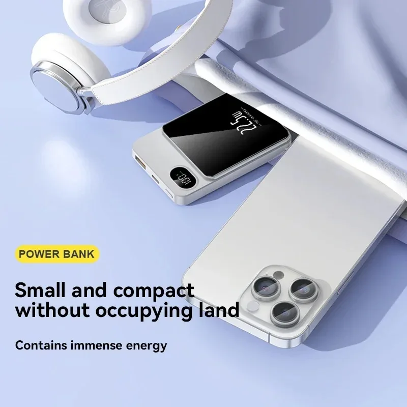 100000mAh Xiaomi Wireless Magnetic Power Bank 22.5W Fast Charging Portable Battery Charger For iPhone XiaoMi Samsung 4