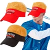 Trump 2024 Hat with Hair Summer Sun Hat Funny Sun Protection Hat Adjustable Wigs Half Hat Breathable for Outdoor Sports 1