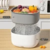 Vegetable And Fruit Washing Machine Food Ultrasonic Washing Bucket Large Capacity Food Grains Purifie -appliance Fruit washer 4