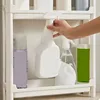 Multi-Layer Behind-The-Door Storage Cabinet Space Saving Trolley Rack for Bathroom & Kitchen Narrow Cabinet Organization 3