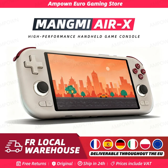 Console de jeu portable MANGMI AIR X, Qualcomm Snapdragon 662, écran tactile 5,5 pouces, Android 14, ventilateur de refroidissement actif, charge rapide 15W, RGB 1