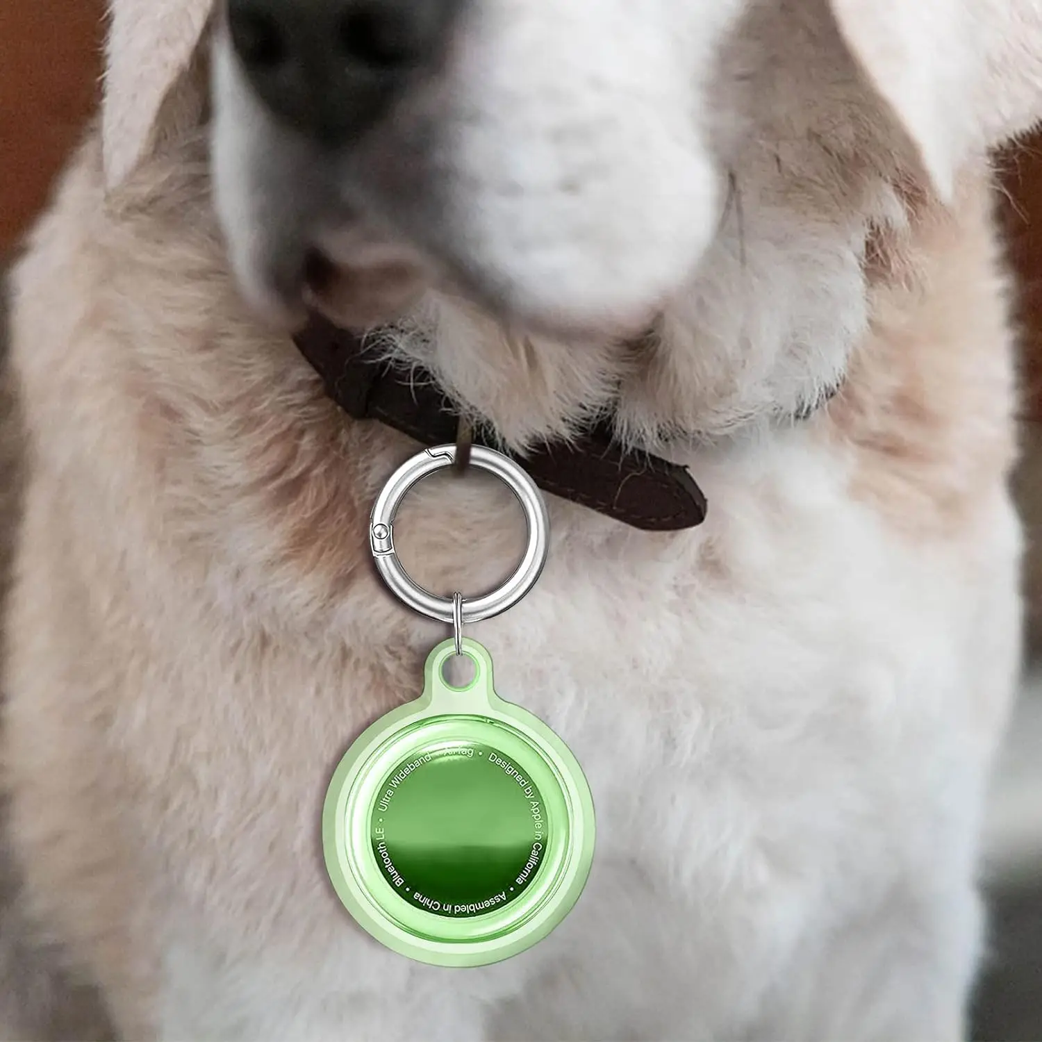 Waterproof Airtag Holder Keychain for Pet Collars and Key Rings