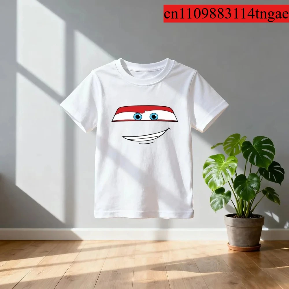 2026 여름 신작 디즈니 자동차 라이트닝 맥퀸 반팔 소년 소녀 여름 코튼 올 매치 티셔츠 의류