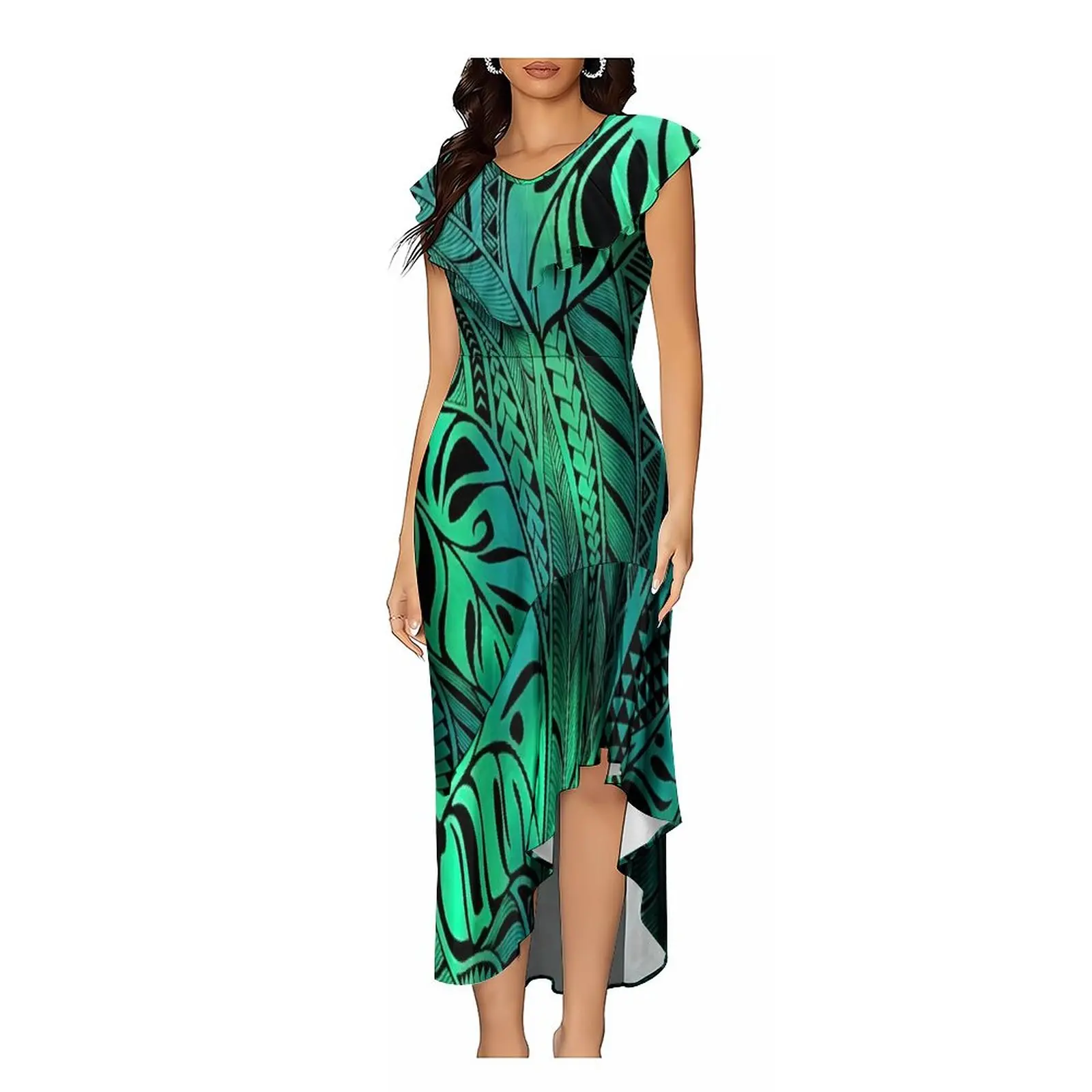 

Custom Polynesian Women's Summer Comfortable Sleeveless Dress Casual Temperament Dress 2023 New Design