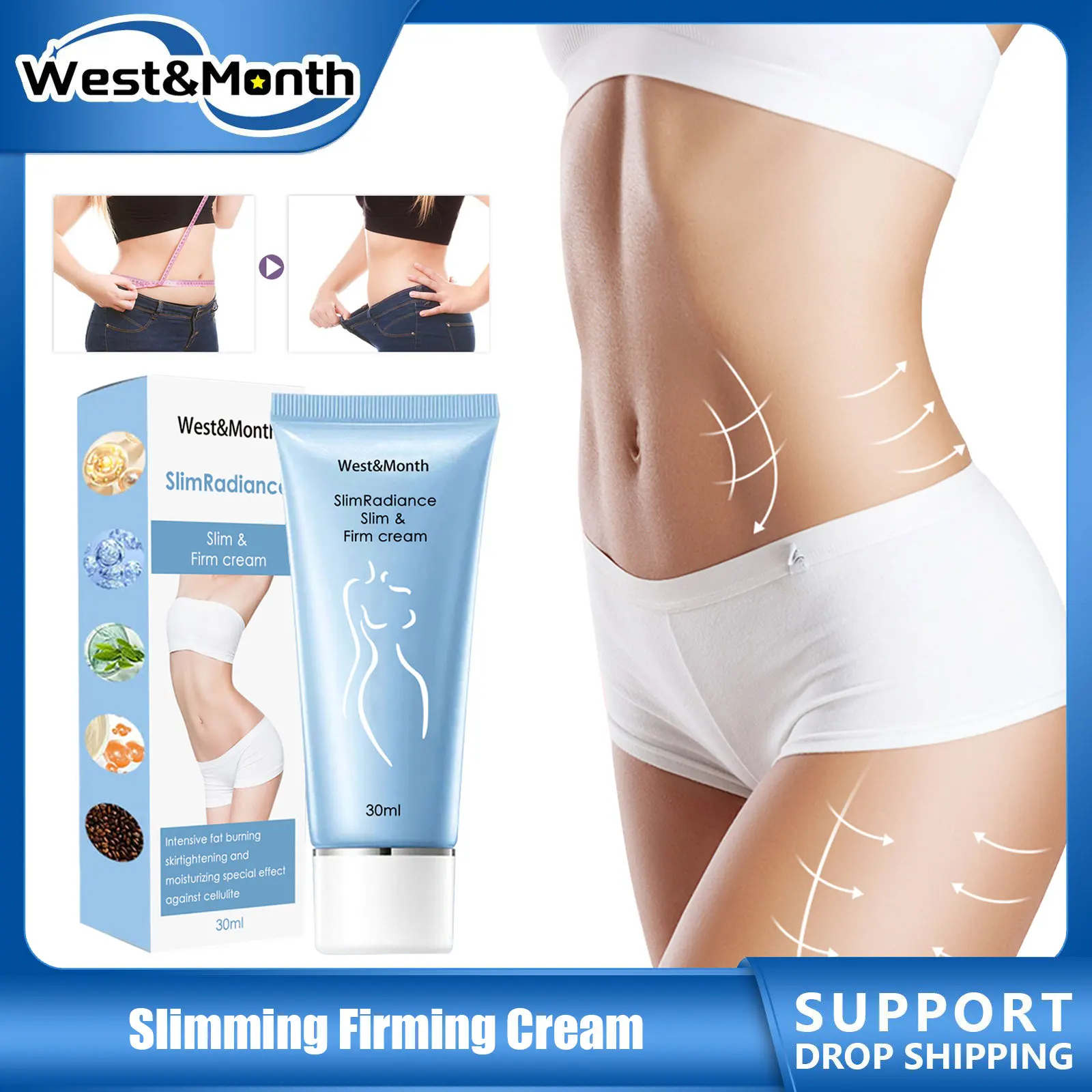 Body Slimming Cream Remove Cellulite Shaping Belly Fat Burner Massage Tightening Firming Improve Sagging Skin Weight Loss Cream hot massage cream cellulite hot cream body slimming firming fat burner for tightening skin weight loss body shaper 100g