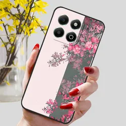 Lovely Flower Printed Soft Silicone TPU Phone Case - for Honor 200 Smart (R04.CH.1)