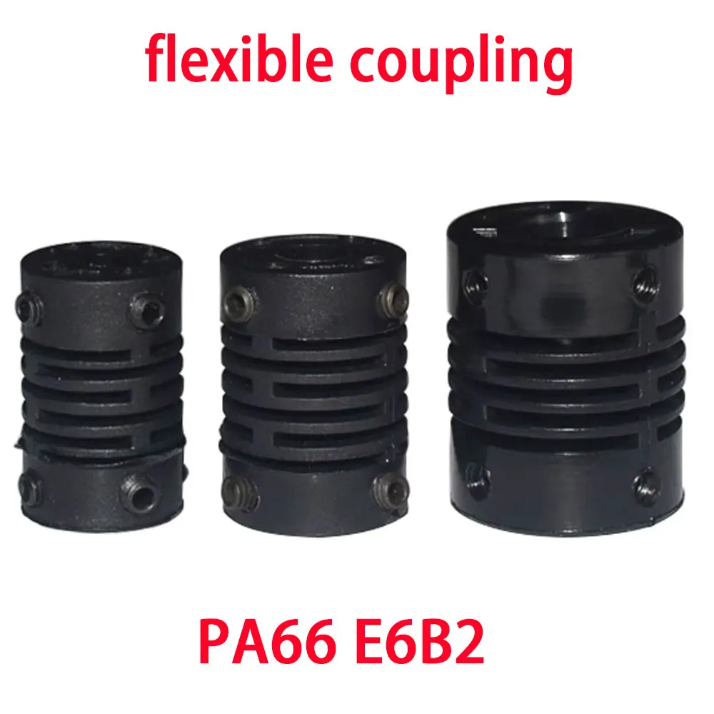 1PCS Plastic elastic coupling encoder PA66 E6B2 series dedicated coupling 3D printer accessories bng accessories deceleration mechanism ab extrusion head fittings for voron 2 4 0 1 1 8 dedicated extruder 3d printer parts