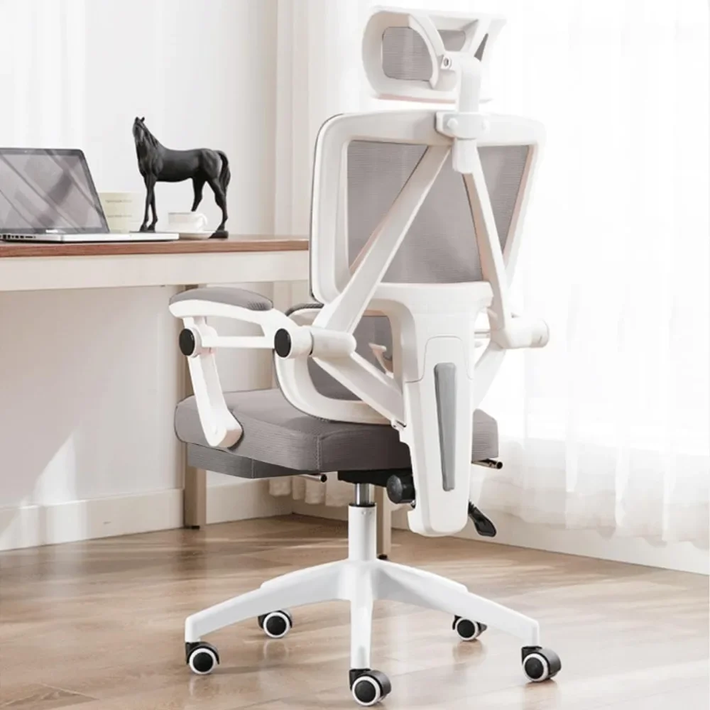 Эргономичное офисное кресло, настольное кресло с поддержкой поясницы и регулируемым подголовником, компьютерное игровое кресло, игровое кресло