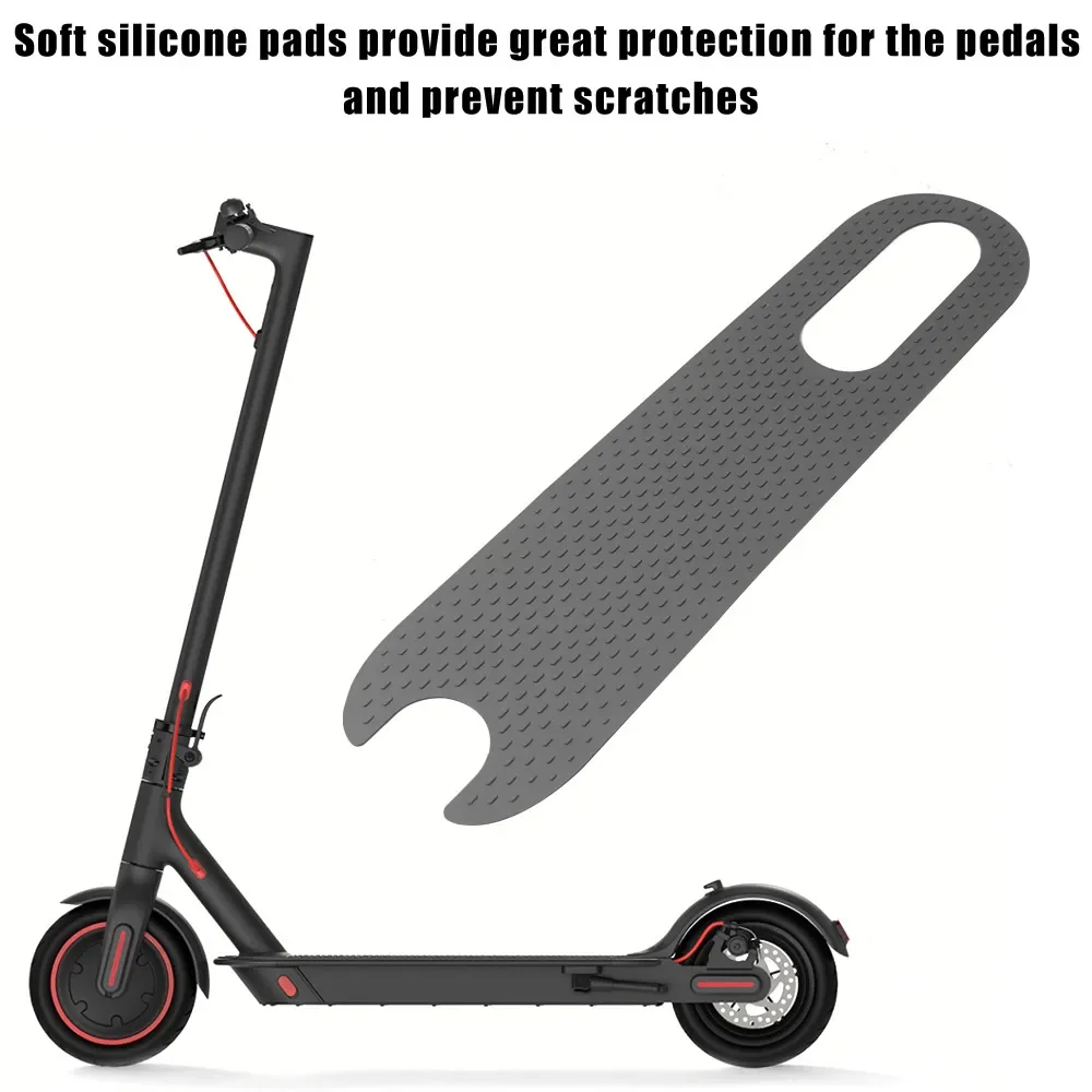 Silicone Foot Pad Mat for Xiaomi M365 Pro Electric Scooter Adhesive Anti-Skid Cover Pad Deck Rubber Pedal Replace Accessories