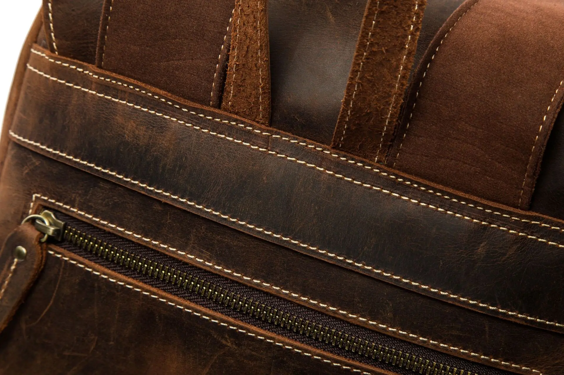 Leather Backpack For College
