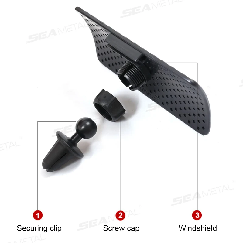 SEAMETAL Car Air Vent Baffle Free Adjustable Clip Wind Shield Changing Wind-Direction Wind Guide Plate Prevent Direct Blowing