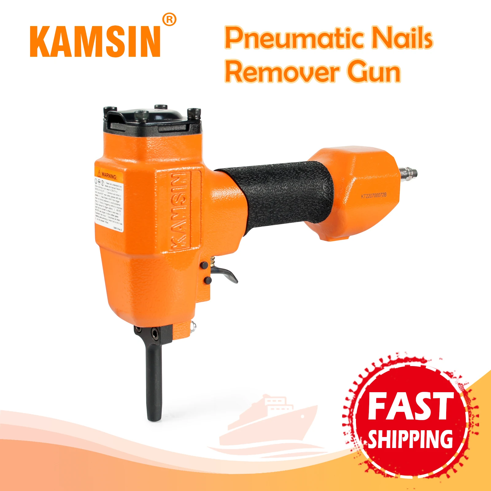 KAMSIN KT38 Pneumatic Nails Puller, Air Nails Remover Gun,Professional Punch Nails Shank Diameter of 3-5 mm, for Denailing heavy duty upholstery staple remover puller office professional hand tools dropship