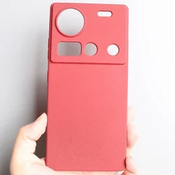 Ultra Thin Sandstone Matte Silicone Protection Bumper Cover for ZTE Nubia Z70 Ultra (Red)
