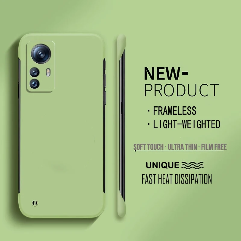 Frameless Hard PC Matte Protective Phone Case - Solid Bumper Shell Cover