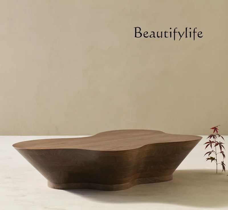 

Retro Butterfly Solid Wood Art Designer Middle-Ancient Tea Table Creative Personality Italian Tea Table Nordic