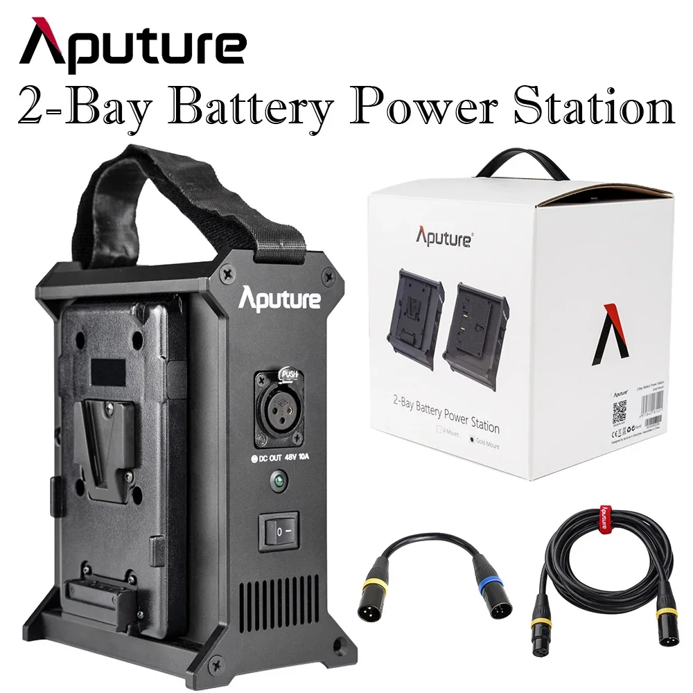 

Aputure 2-Bay станция батарейного питания V-Mount Dual Battery Power Box внешний блок питания для Nova P300C
