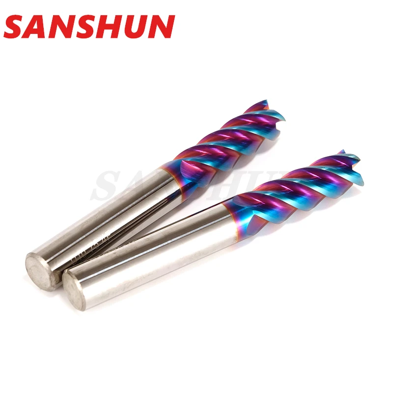 HRC65 4 blade tungsten steel milling cutter Alloy stainless steel