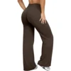 Women High Waisted Buttery Soft Yoga Pants-Straight Leg Bottoms No Front Seam Wide Leg Workout Gym Casual Leggings