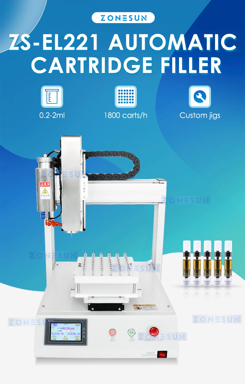 ZONESUN ZS-EL221 Automatic oil Cartridge Filling Machine