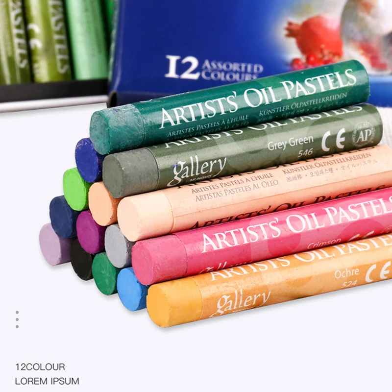 MUNGYO Artist Oil Pastel Set 12/25/50 Professional Painting Drawing Graffiti Art Crayons Washable Round Non Toxic Sticks 4