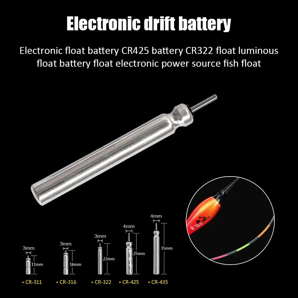 CR425/CR322/CR435/CR311/CR316 Batteries Electronic Fishing Float Battery Night Light Batteries LED Floating Tackle Accessories