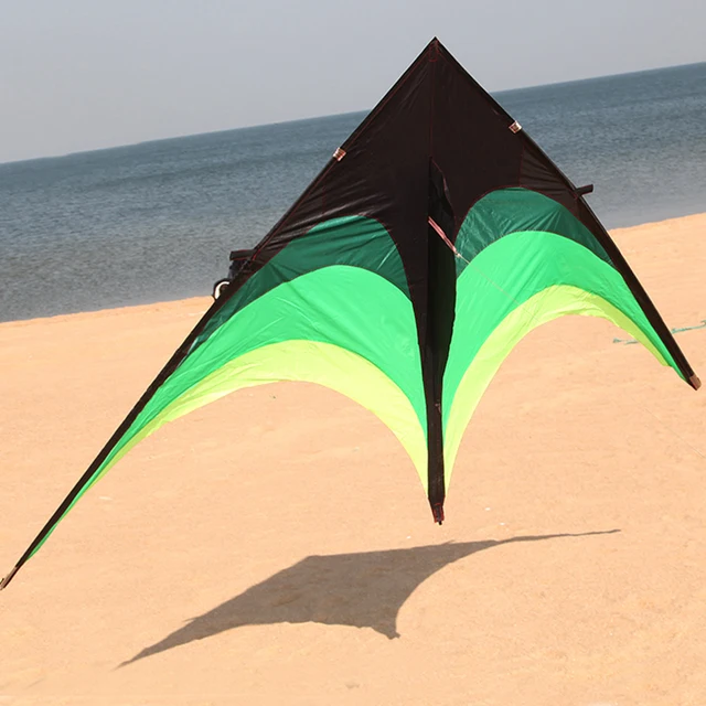 Huge 1.6m Power Triangle Kite Flying Tails Kites Outdoor Fun Toy Easy to Fly For Children Adults Gift With Handle 100m Line 4