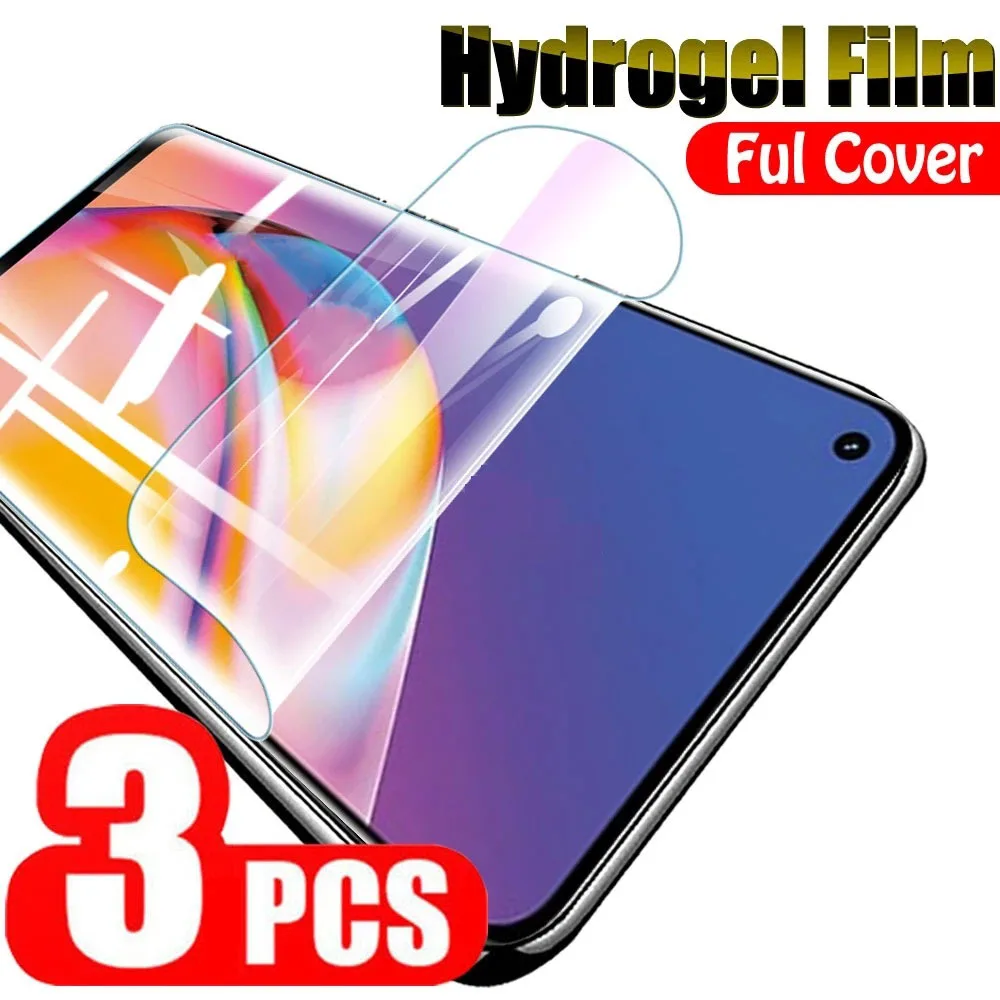 3Pcs Full Cover Hydrogel Film Per Oppo R11S Plus R9S R17 Pro A15X Pellicola Protettiva Per Oppo F21 F19 Pro 5G F11 Screen Protector