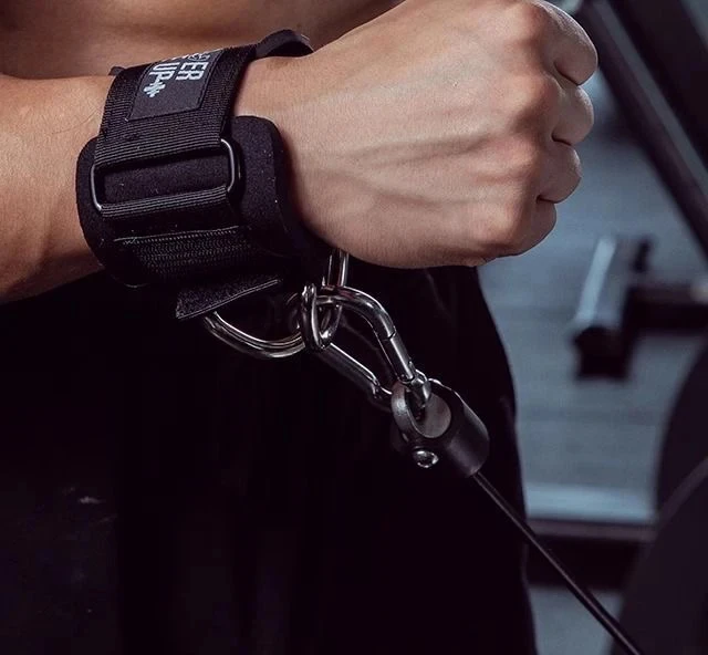 Adjustable Wrist Cuffs Neoprene Padded Straps for Cable Machines Resistant Band Strength Training Fitness Equipment gym accessories fitness workout handle fitness cable pulley