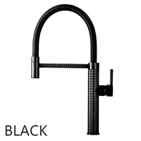 High end Spring Kitchen Faucet Brass Luxury Black Faucet for Kitchen Sink 360 ° Swivel Faucet Kitchen Accessories Sink Faucet 1