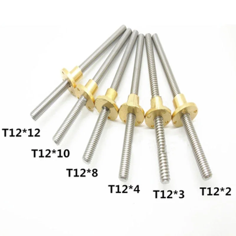 1pcsT12LeadScrew1000mmCustomizedAnyLengthPitch23481012