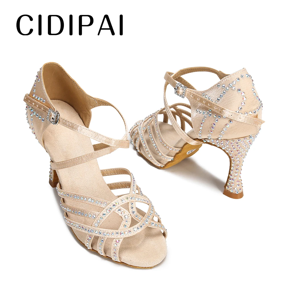 CIDIPAI New Latin Dance Shoes For Women Salsa Tango Ballroom Dancing Shoes Indoor Party Sandals Women High Heels For Dance 4