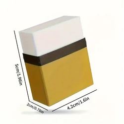 Premium Rubber Eraser for Shoe Cleaning and Suede Polishing, Stain Remover, Dry Use (Square)