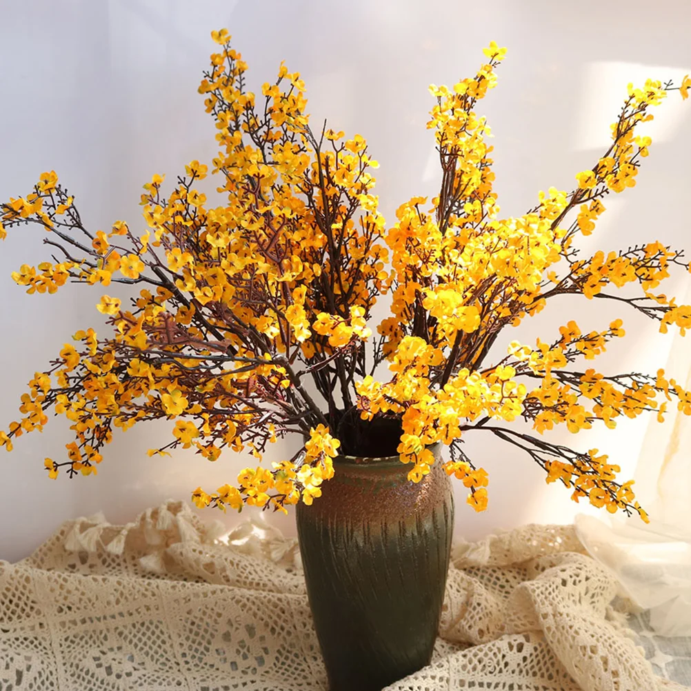 

3 Pcs Simulated Gypsophila Faux Flower Vase Spray Photo Prop Picks for Wedding Plastic Adornment Baby Plant Decor