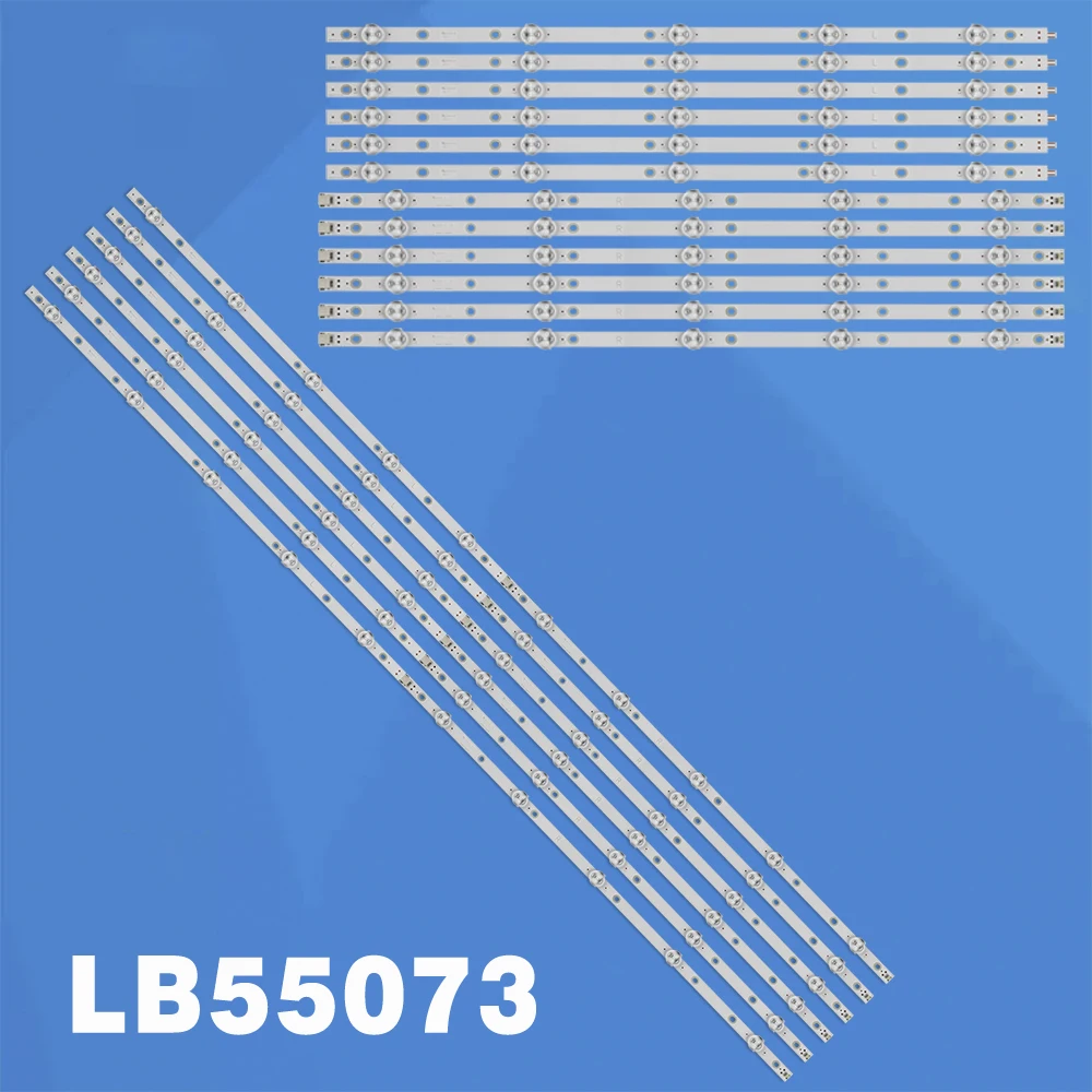 

Новый 12 шт/комплект светодиодный полоски для PHILIPS 55 ТВ 55PUS6753 55PUS6412 55PUS7503 T550QVN05.7 LB55073 V0_01 V0_02 V1_02 V1_03