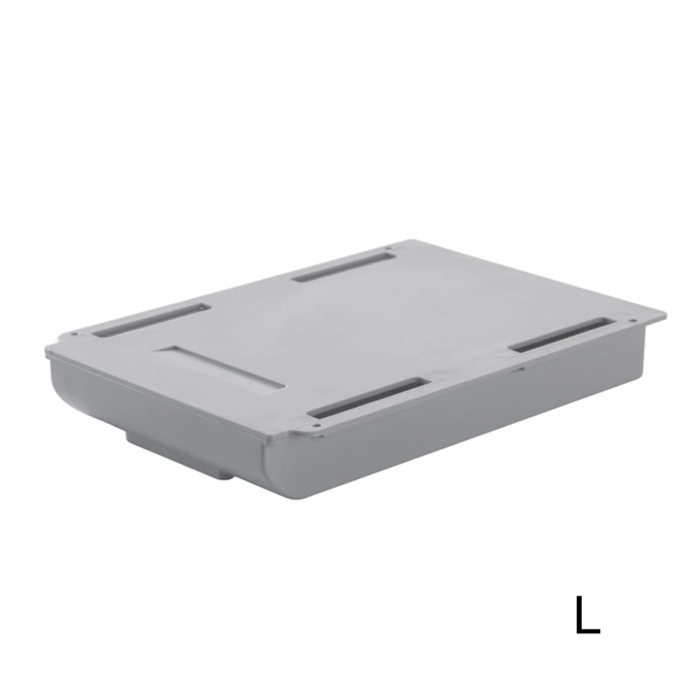Portaoggetti Vassoio per matite autoadesivo Tavolo da scrivania Cassetto portaoggetti Scatola portaoggetti sotto supporto da scrivania Portaoggetti autoadesivo sotto il cassetto - immagine 5