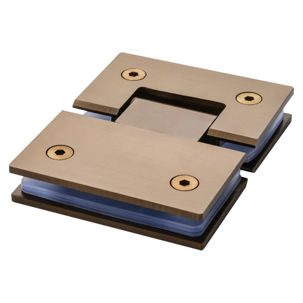 Description Picture 4 of item180 Degrees Door Cabinet Clip 304 Stainless Steel Heavy Duty Glass Bracket Clamp Shower Door Hinge for 8-12mm Glass Thickness