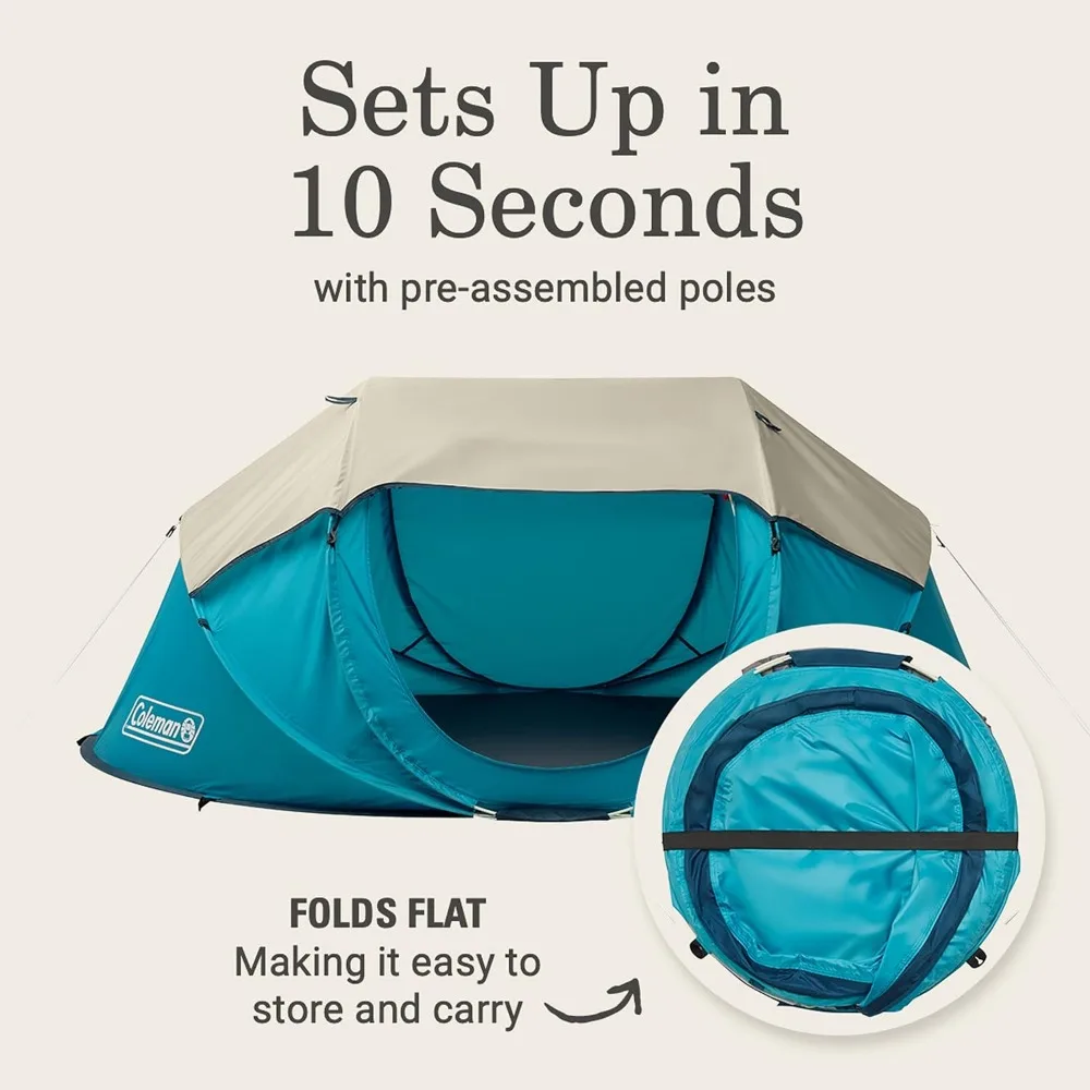 Coleman Pop-Up Camping Tent with Instant Setup 2