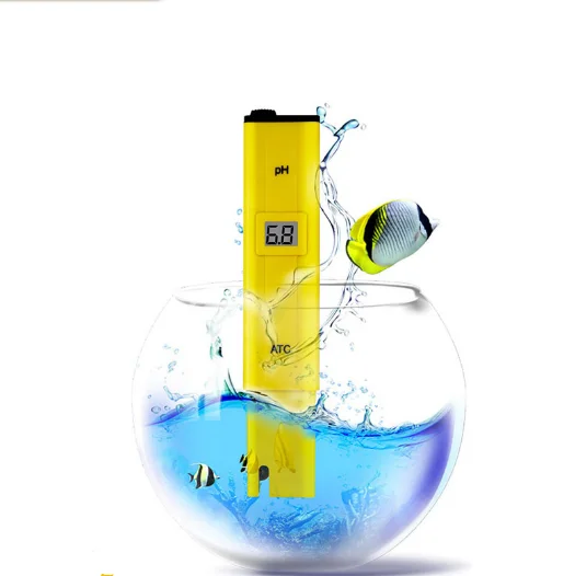Portable ATC acidity meter detection for aquarium acid-base fish tank water quality with temperature compensation pH tester pen